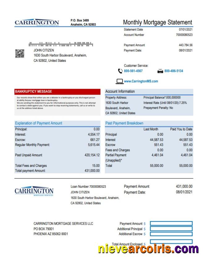 USA Carrington Mortgage Services excel pdf